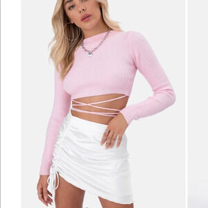 Adika Rib Knit Cropped Sweater